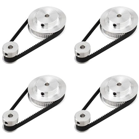 4PS GT2 Synkronhjul 20&60 Tänder 5mm Borr Aluminium Timing Remskiva
