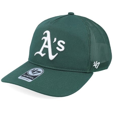 47 Brand - Oakland Athletics MLB 47 Hitch Dark Green Trucker Trucker Green Cap - MLB @ Hatstore