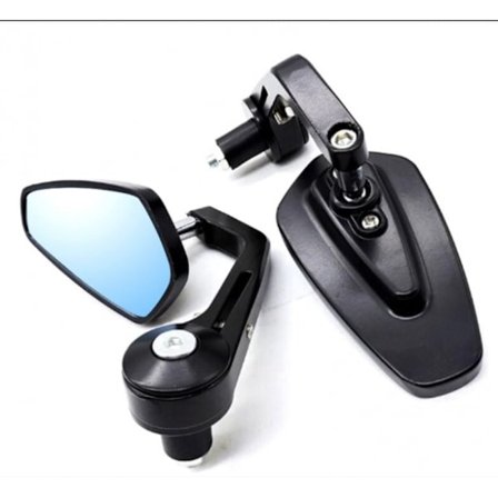 Motorcykelspeglar 7/8" 22mm Motorcykelspegel Styre Ändstycke Anti-Bländning Mot