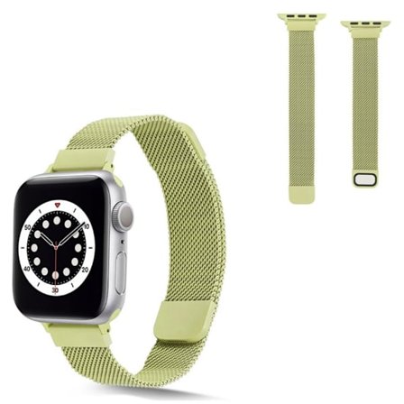 Apple Watch 40 mm klockarmband i rostfritt stål med magnetlås - Gul