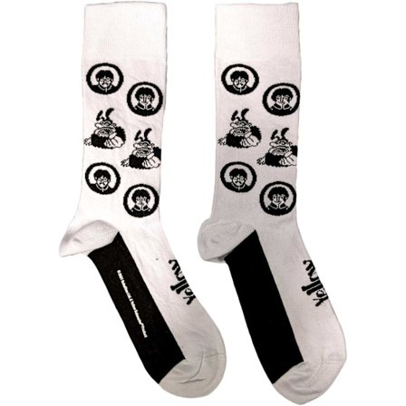 The Beatles Unisex Adult Meanies Band Socks 7 UK-11 UK Vit/Svart
