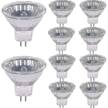 Halogenlampor 20W 12V GU4-sockel 2800K Varmvit Dimbar, 10-pack