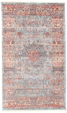 Médaillon Mira Bleu Petit Oeko-Tex Tapis