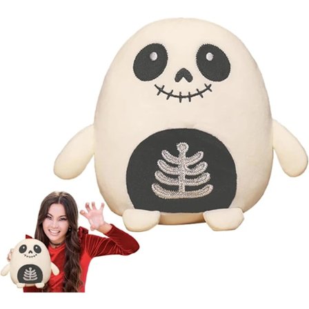 Skull Pillow Plyschleksaker Fyllda Dockor, 20cm Söta Skull Pillow Dockor Mjuk Leksak, Tecknade Fyllda Djur Leksak Plysch Dockor