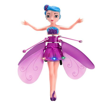 Led Magic Flying Fairy Princess Doll Fjernbetjening Flying Toy Usb-opladning kompatibel med børnegaver -ES