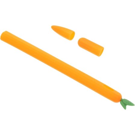 Silikon Penn Etui Blyant 2 Etui Blyantbeskytter Ananas Penn Gulrot Penn Trekk Stylus Penn Etui Blyant