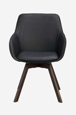 Rowico Home - Alison stol med armlæn, 2-personers - Sort - Stole med armlæn - Fra Homeroom