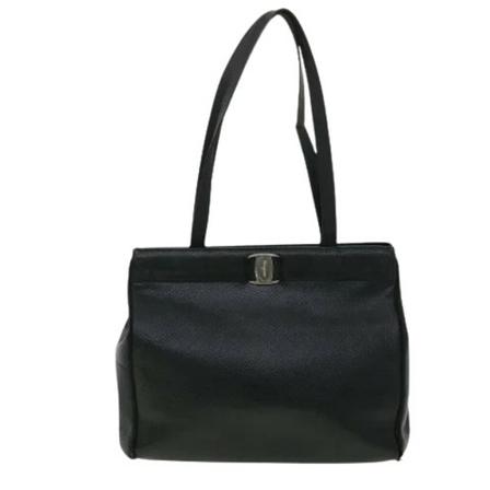 Salvatore Ferragamo Pre-owned Pre-owned Canvas totes Sort, Dame Vintage Tasker, Størrelse: ONE Size