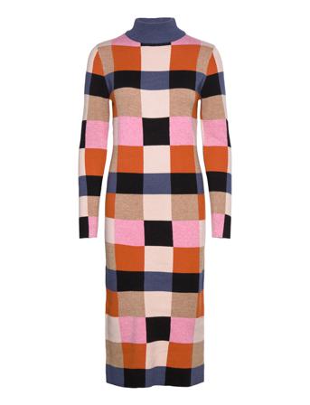 Objneel L/S Knit Dress 123 Patterned Object