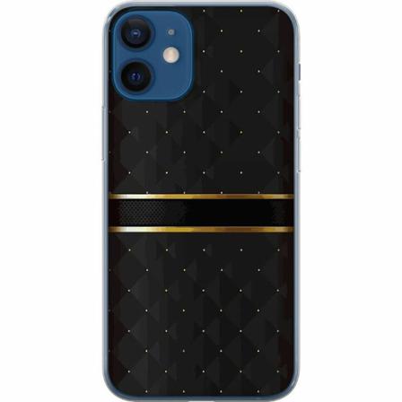 Apple Iphone 12 Mini Genomskinligt Skal Golden Stripes