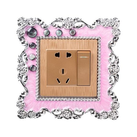 Enkel lysbryter deksel Sokkel Surround Frame ROSA