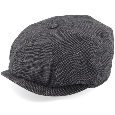 Mayser - Schwarz flatcap Cap - Conall Black Flat Cap @ Hatstore