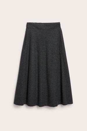 Kappahl | Kjol i ullmix | Mörkgrå