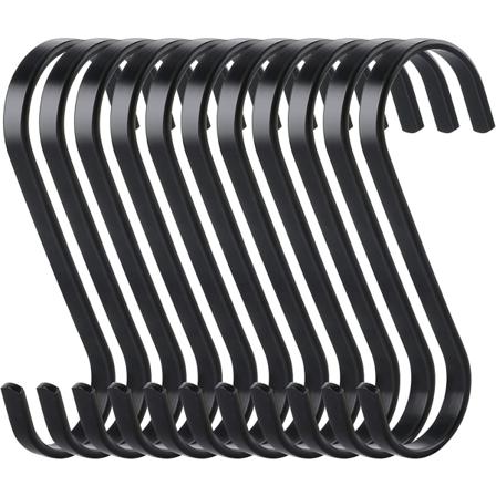 10 St Flat S-hanger Rostfritt Stål Heavy Duty Kökskrok,