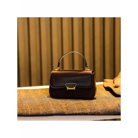 Handväska för kvinnor med avtagbar axelrem för att bäras som axelväska, lämplig för shopping och pendling - Kaffe