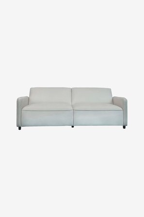 Dorel Home - Alicia sovesofa 3-personers i velour - Hvid - Sovesofaer - Fra Homeroom