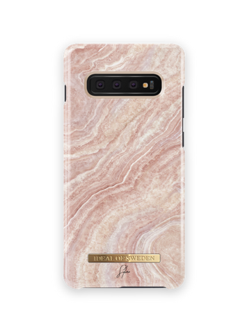 Female deksel, Sylvie Meis Galaxy S10P Rosy Reef Marble, iDeal of Sweden