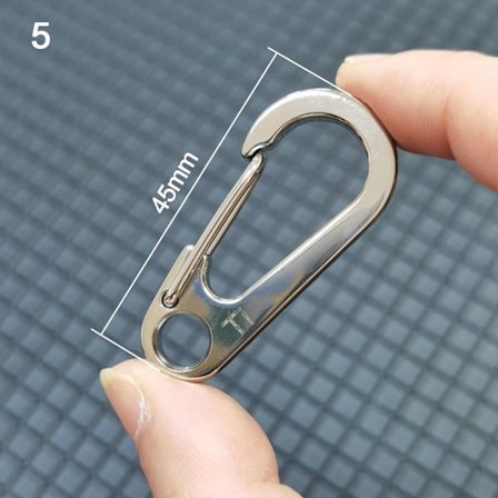 D karabinhage D-ring nøglering 5 5