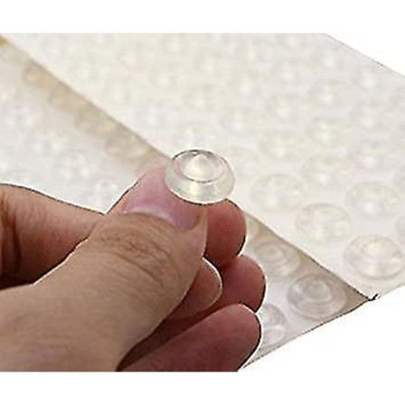 50 stk. Klart Selvklæbende Lydabsorberende Gummidæmpere