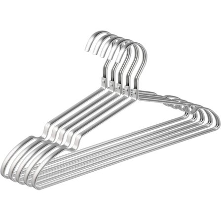 5-pack klädhängare 40 cm med halkfria spår