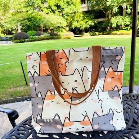 Handväska för damer Canvas Tote Bag 02 02