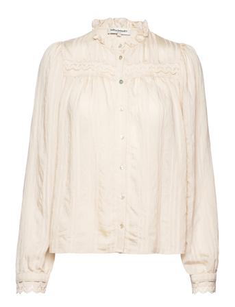 Airlie Shirt Bluse Langermet Creme Lollys Laundry*Betinget Tilbud