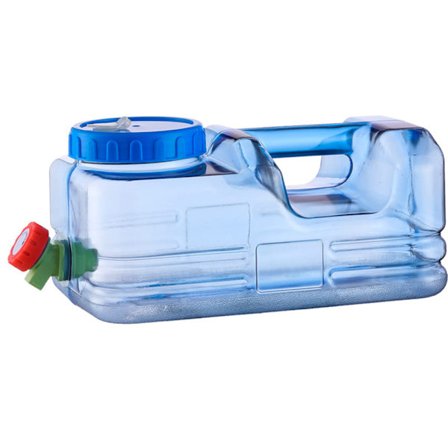 Vattenbehållare, 5,5L Vattenbehållare med Kran, Camping Vattentank med Handtag, Vattendispenser med Kran, Dricksvattenbehållare, Camping, Drycker