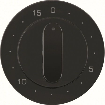 Hager 16322045 Midtbrikke for timer 0–15, R.1/R.3 Svart, Strømbrytere & vegguttak