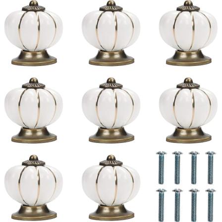8 vintage pyöreän valkoisen ja kullan keraamisen kaapin nupin set kurpitsaruuveilla - 3,8 x 4 cm - Ihanteellinen kotiin, toimistoon, keittiön kaappiin