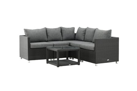Venture Home Vamos 9411-001 Loungeset soffa, bord, grått, Utemöbler