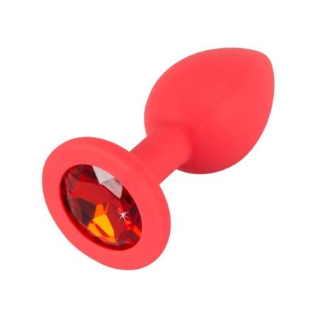 You2Toys: Farverig Glæde, Juvel Plug, rød, small Röd