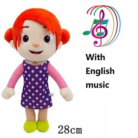 6-stil Cocomelon Vattenmelon Familjefigur Med Musikalisk Plysch