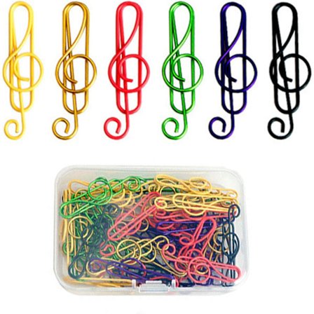 50 stk. fargerike binders, kreative binders, metallbinders