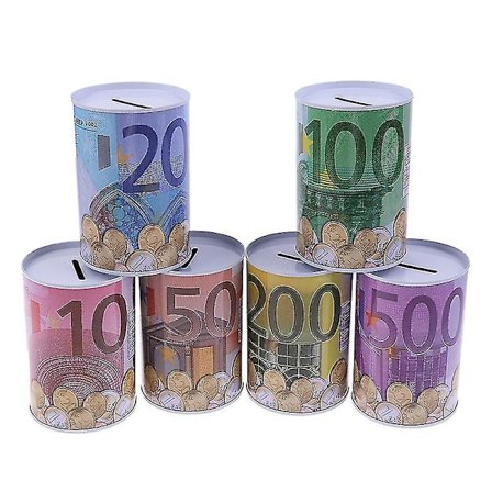 Euro Dollar Pengeboks Sikker Cylinder Piggy Bank Banker Til Mønter Indskudsbokse