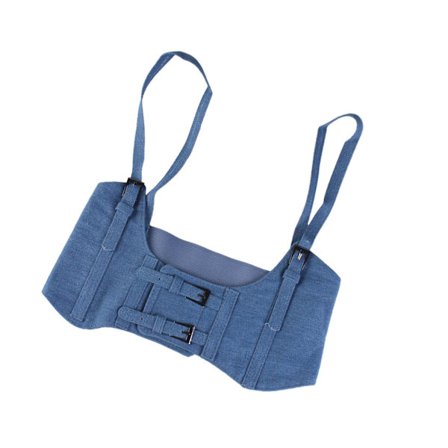 1/2/3/5 Kvinnor Charm Midjeband Bred Underbyst Cosplay Tak Rosett Blå Cowboy Typ B