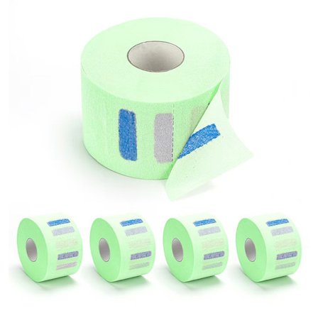 Engangs frisørpapir halsstrimler, 2,6" x 14", professionel strækbar papirhalsbåndsbeskytter frisørtilbehør