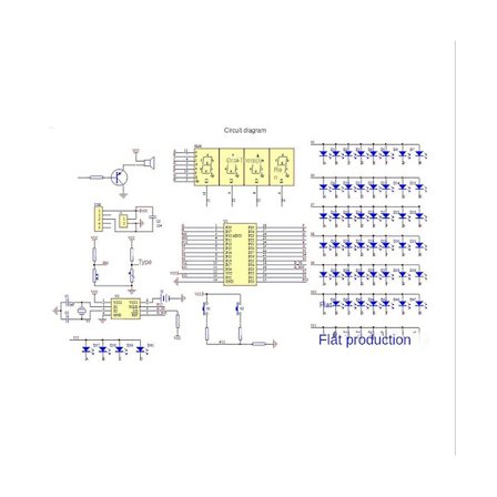Elektronisk klocksats Ljusstyrd temperaturväckarklocka Montering DIY-svetsdelar 51 Enkel-