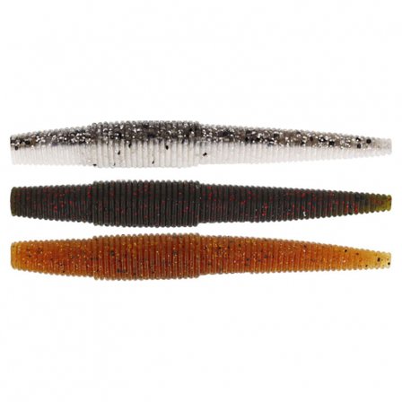 Westin Ned Worm 7cm, 3g (7-pack) - Clear Water Mix
