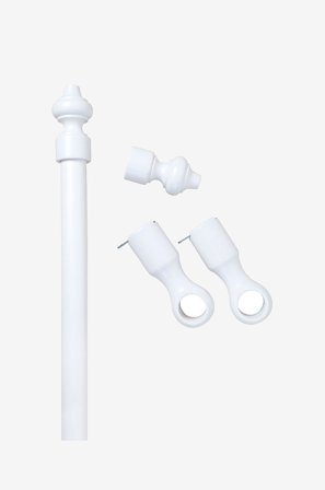 Hasta - Mormorstang 28 mm hvid 160 cm - Hvid - Gardintilbehør - Fra Homeroom