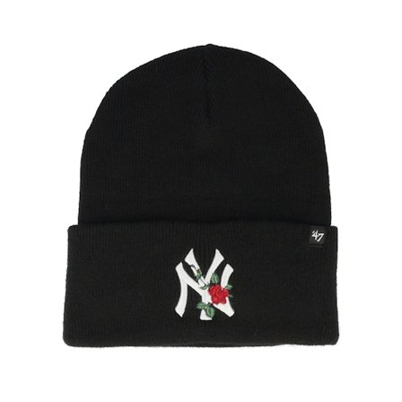 47 Brand - MLB Svart cuff Beanie - New York Yankees Thorn 47 Knit Beanie Black Cuff @ Hatstore