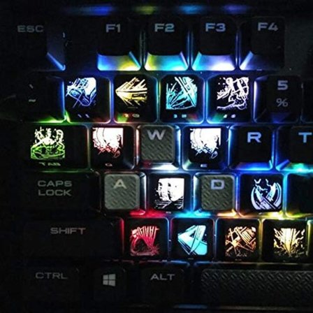 1 set Personality Keycap Mekaniskt tangentbord Gaming Key Caps för Blade & Soul Pattern (Färg: Blade Master)