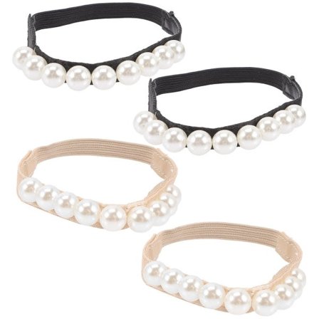 Pairs Høy Hæl Skolisser Perle Stropper Elastisk Avtakbar Sko Ankelstropper 8,5X8,5cm 8,5X8,5CM