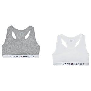 Kids - Tommy Hilfiger 2-Pack Grey Flag Logo Bralettes 8-10 years - Underwear - 8-10 years - White