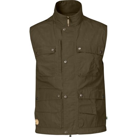 Fjällräven Men's Reporter Lite Vest in Dark Olive | Size: Medium, G-1000