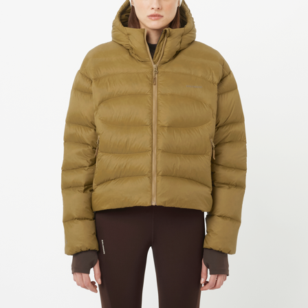 Salomon - Kurtki Odzież Outline Nov Crop Down W - Brilliant Olive