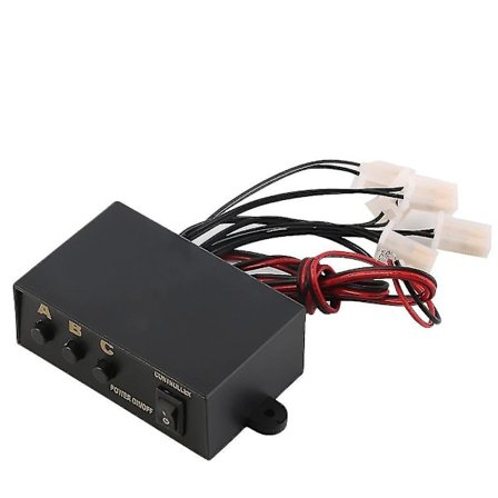 6-veis LED-strobeflimmerlys Nødstyringsboks 12V