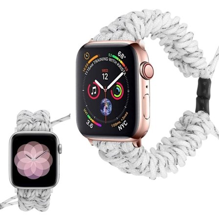 Apple Watch Series 6 / 5 44mm braided watch band - White