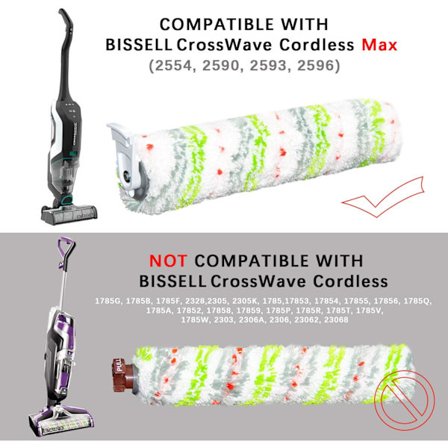 Ersättningsfiltersats kompatibel med alla dammsugare Bissell CrossWave Wireless Max 2554A,2590