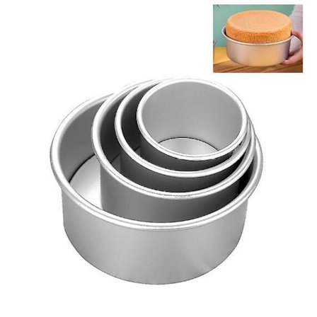Rund Aluminium Kakeform med Løsnebunn - Bakeverktøy