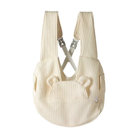 Rygsæk til kæledyr - Stor blød rejsetaske til hvalpe, hvid, alsidig til gåture og ferie